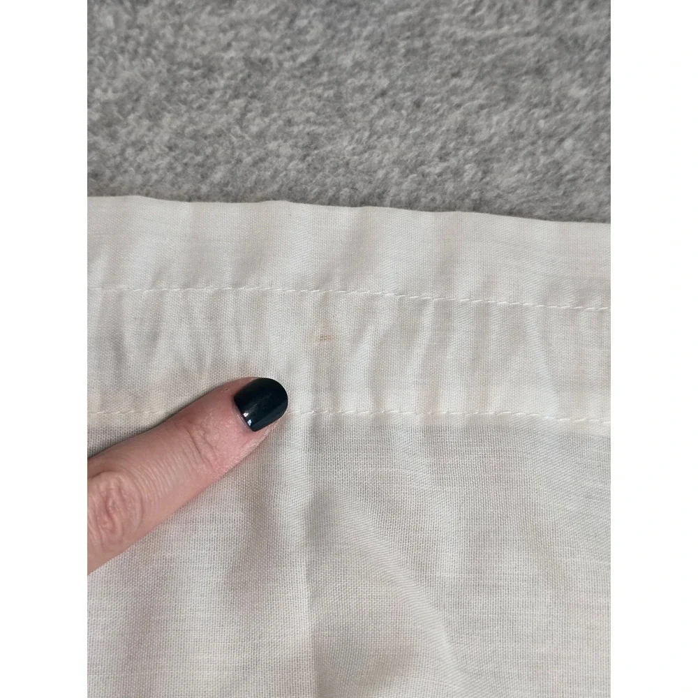 Vintage Embroidered Floral Cafe Curtains 2 Panels Eyelet Lace Cottagecore Chic